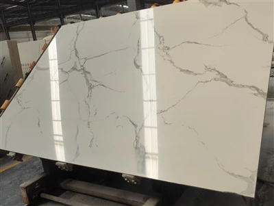 Bedrukte Calacatta witte marmeren plaat